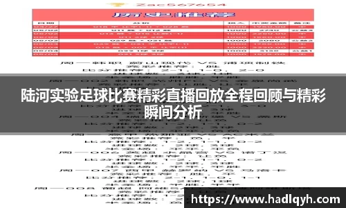 陆河实验足球比赛精彩直播回放全程回顾与精彩瞬间分析